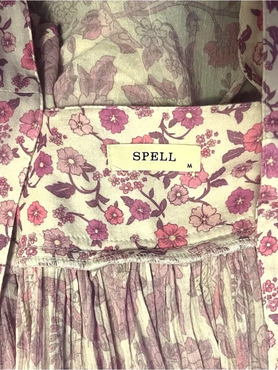 Spell Mossy Short Sleeve Blouse, Med, EUC! - Picture 10 of 12